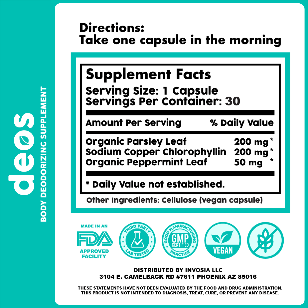 DEOS™ - Desodorante Natural en Cápsulas