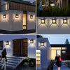 Lámpara solar exterior de pared con sensor de movimiento