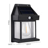 Lámpara solar exterior de pared con sensor de movimiento