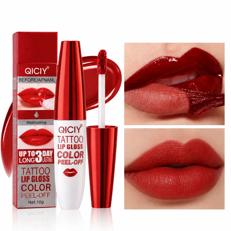 Tinte de Labios Rojo Peel Off