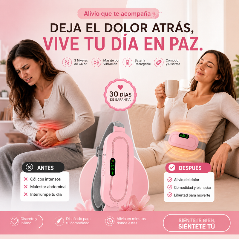 Almohadilla Térmica Inalámbrica Menstrual