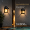 Lámpara solar exterior de pared con sensor de movimiento