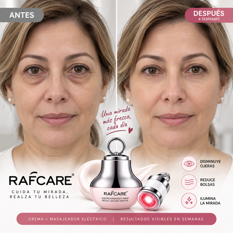 Crema Contorno de Ojos con Masajeador Eléctrico