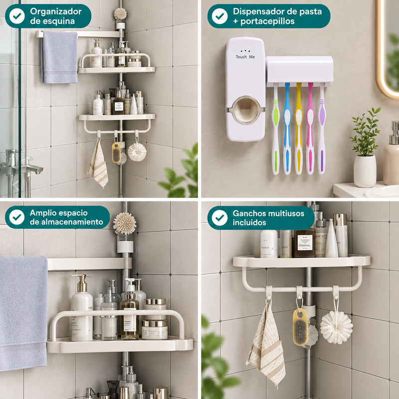 COMBO DE ORGANIZACIÓN PARA TU BAÑO