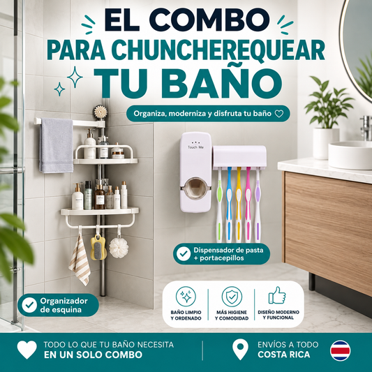 COMBO DE ORGANIZACIÓN PARA TU BAÑO