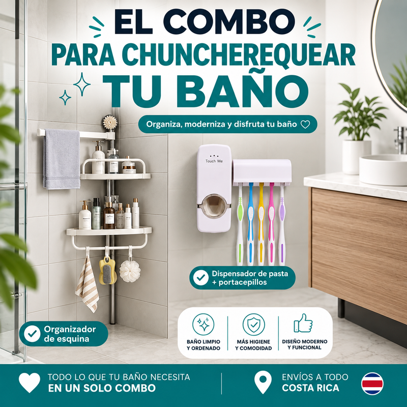 COMBO DE ORGANIZACIÓN PARA TU BAÑO